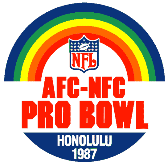 Pro Bowl 1987 Primary Logo iron on transfers for T-shirts